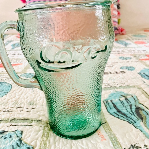 Vintage Coca-Cola Pebble Glass Pitcher - Picture 9 of 9